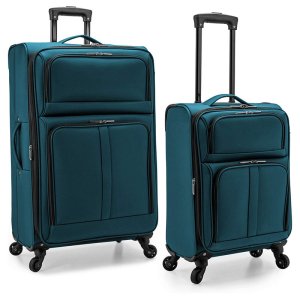 Softside Upright Luggage Set Journey Carry-On Expandable Suitcase Trolley Luggage Set With Spinner Wheels 22Inch